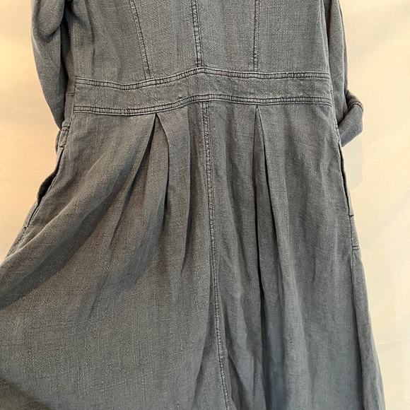 Free People - Rainz Cuffed Duster Jacket/Dress - Dark Indigo Blue - Oversized XS - Picture 14 of 16